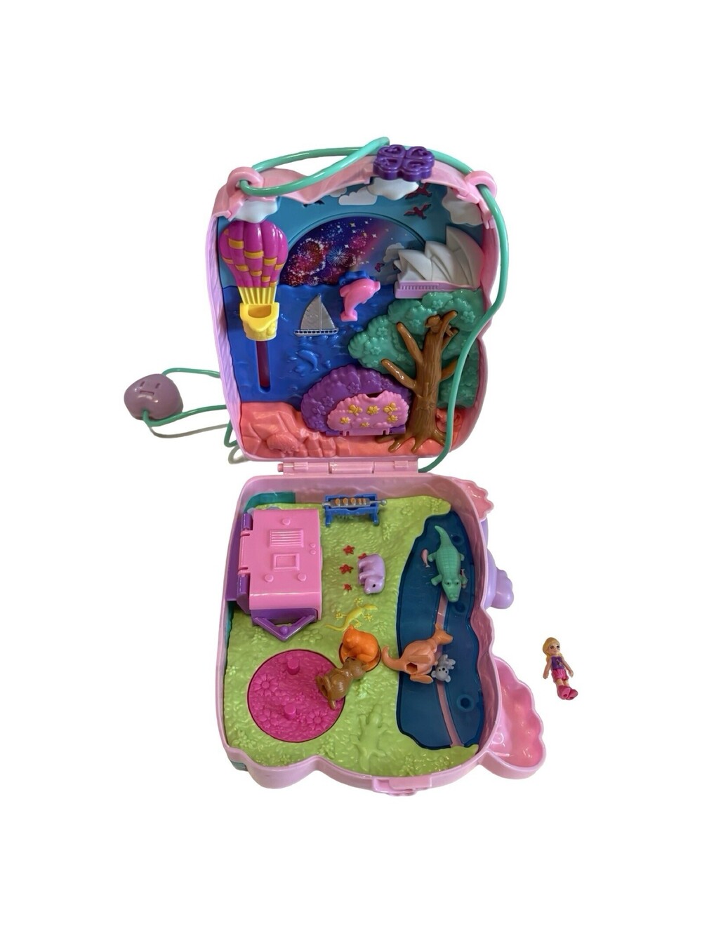 Polly Pocket Koala Purse Case With Accessories